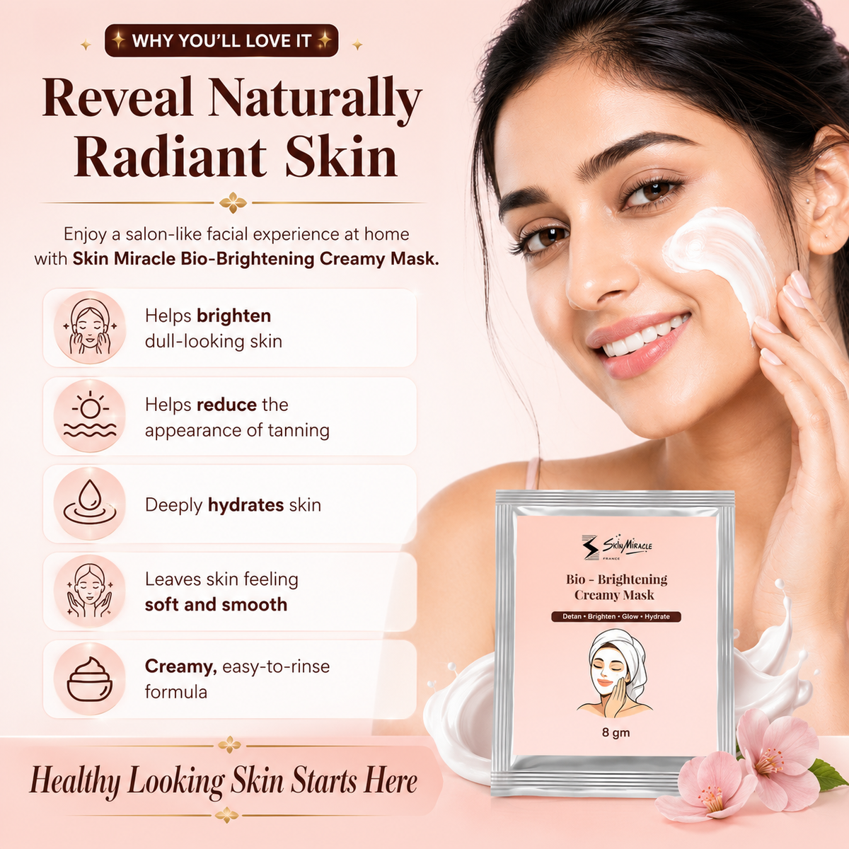 Skin Miracle Bio-Brightening Creamy Mask – BUY 1 GET 1 FREE