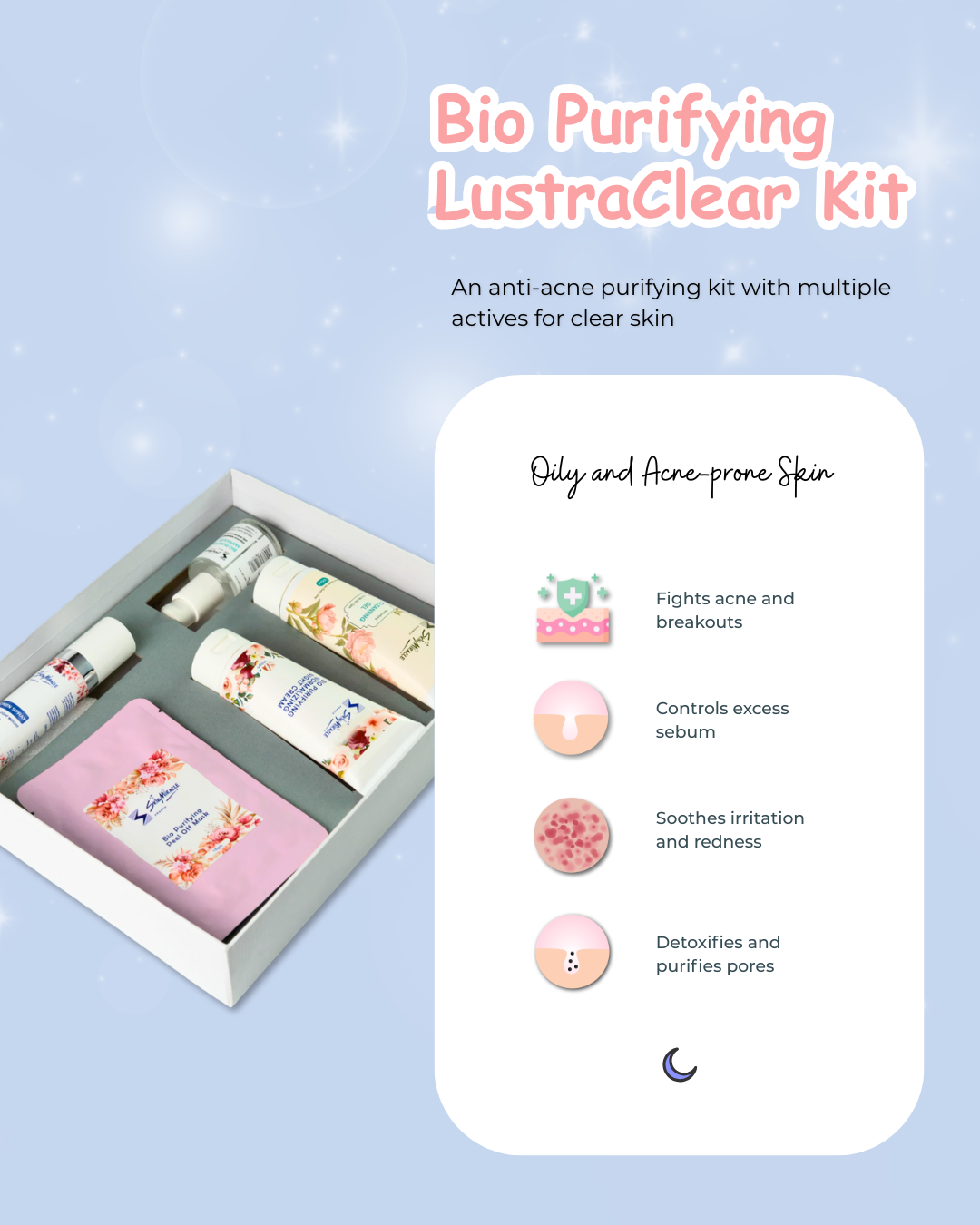 Bio purifying LustraClear kit (Anti acne)