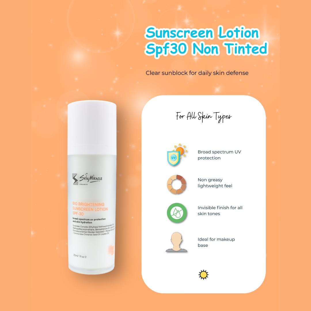 Bio Brightening Sunscreen Lotion SPF 30 Non  Tinted (White)