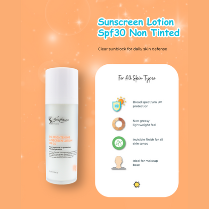 Bio Brightening Sunscreen Lotion SPF 30 Non  Tinted (White)