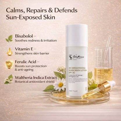 Bio Brightening Sunscreen Lotion SPF 30  (Brown)