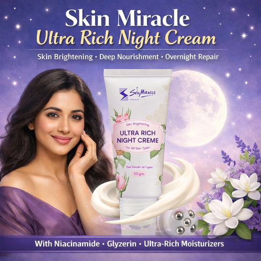 Skin Miracle Ultra Rich Night Cream with Niacinamide for Deep Hydration & Brightening