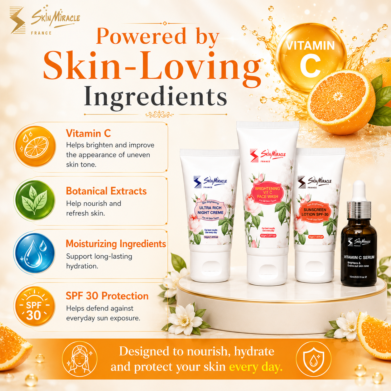 Skin Miracle  Vitamin C Shaadi Glow Ritual Kit